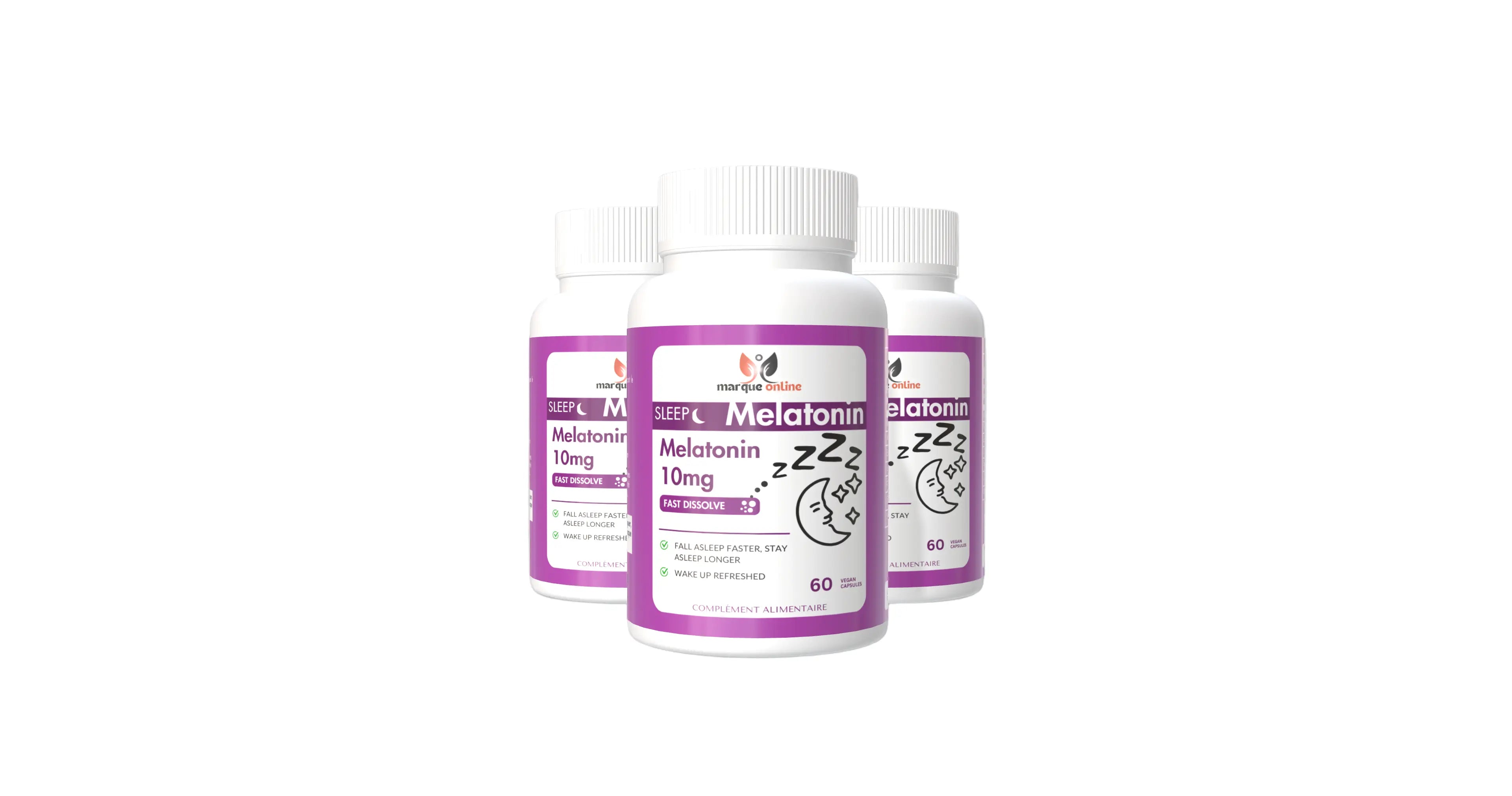 Mélatonine 60 gélules – Sommeil Réparateur & Détente Naturelle