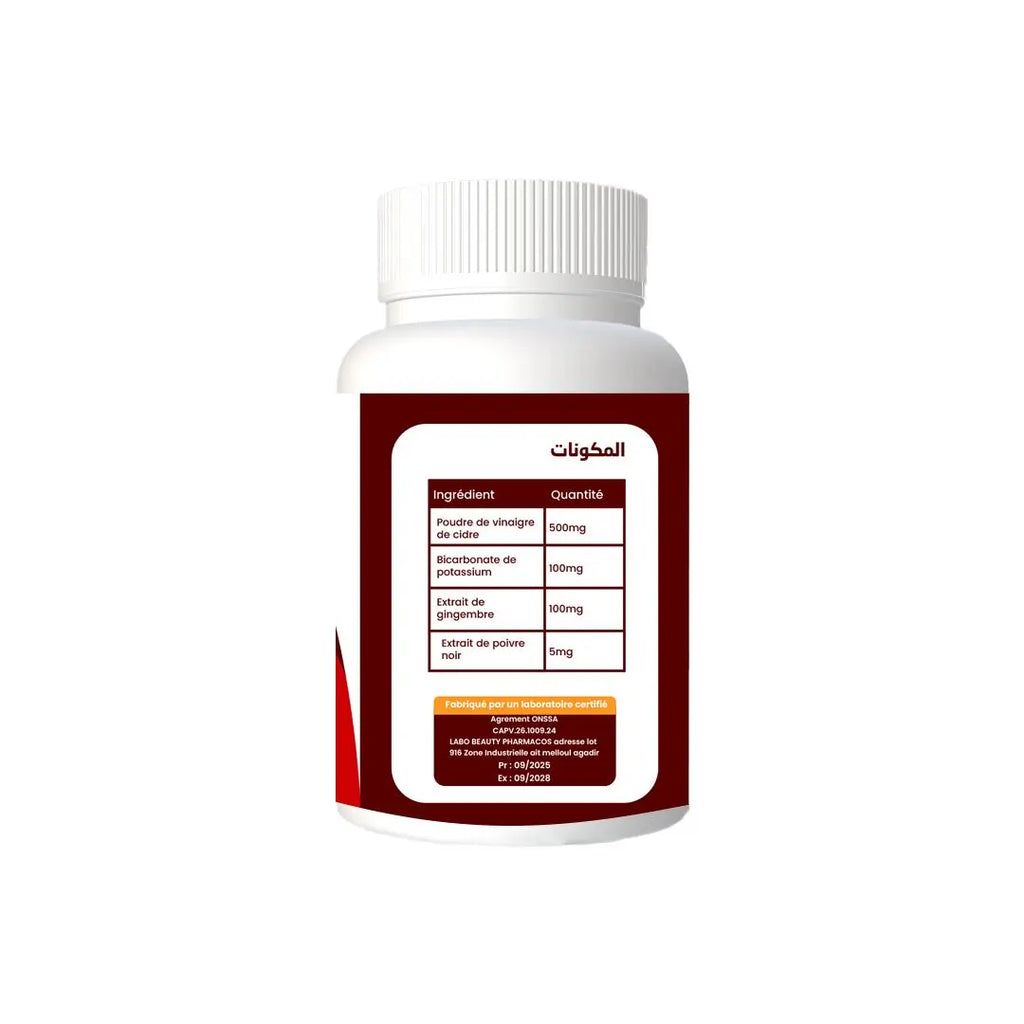 Vinaigre de Cidre 60 Gélules – Détox Naturelle & Bien-être Digestif