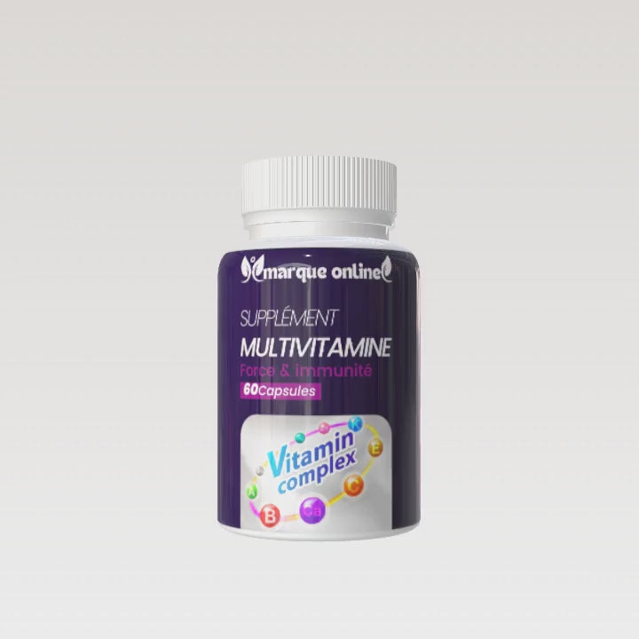Multivitamines 60 Gélules – Soutien Immunité, Énergie & Santé Générale